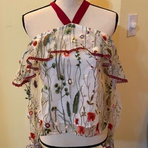 Beautifully embroider blouse.